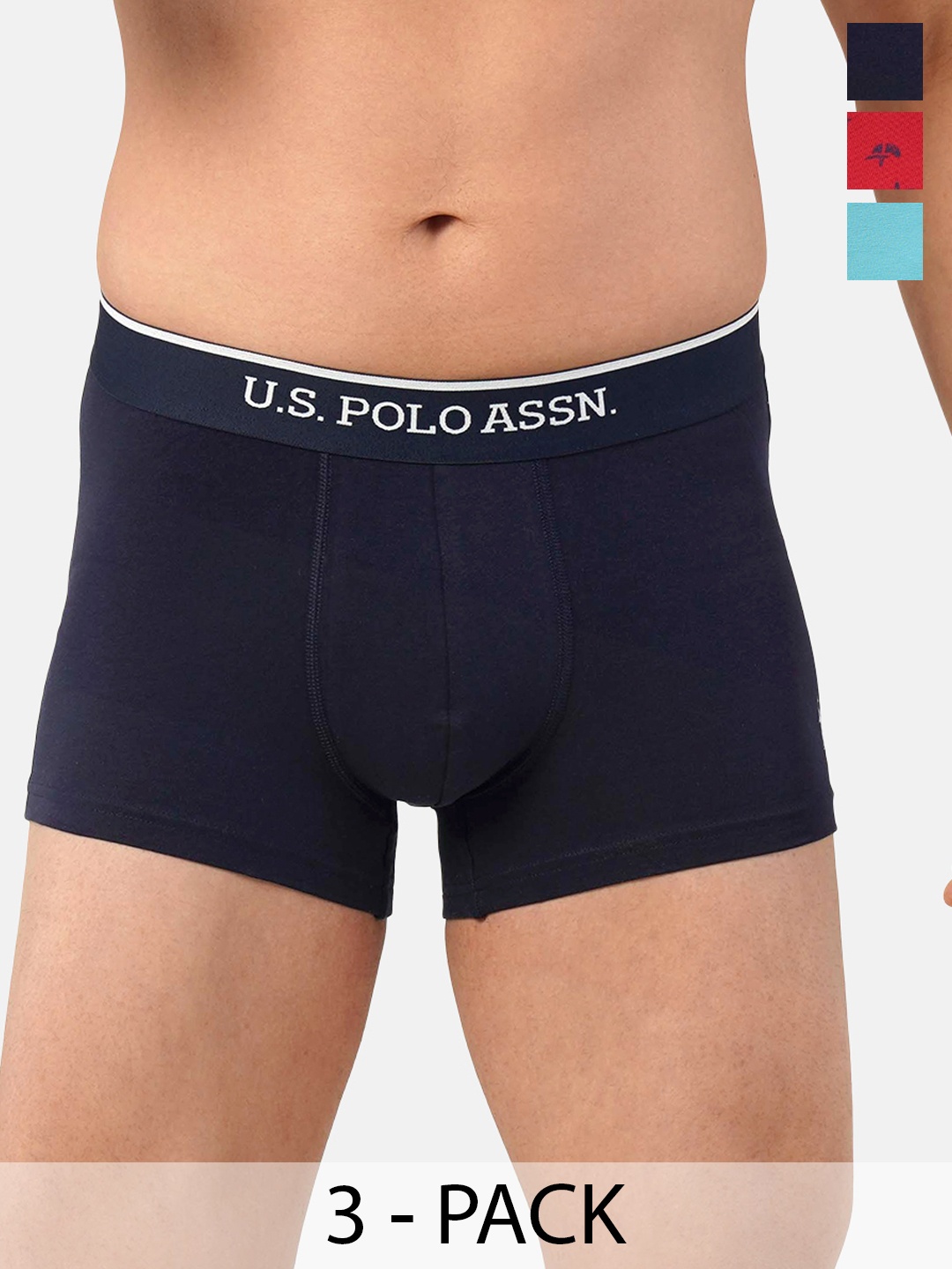 

U.S. Polo Assn. Pack of 3 Trunks 21275912-1-20416328-1, Navy blue
