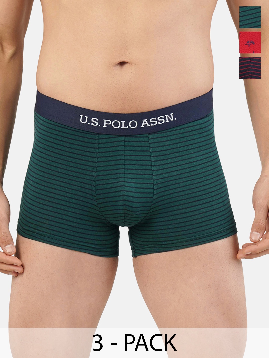 

U.S. Polo Assn. Pack of 3 Trunks 21275916-1-20416328-1, Green