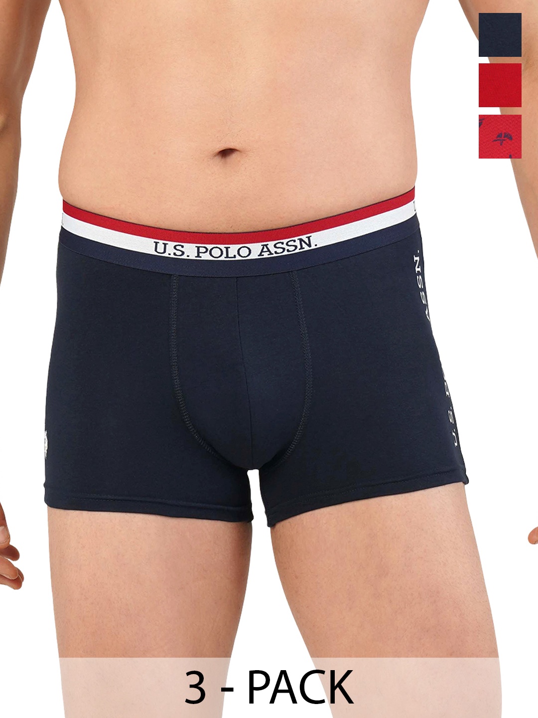 

U.S. Polo Assn. Pack of 3 Trunks 21275920-1-20416328-1, Navy blue
