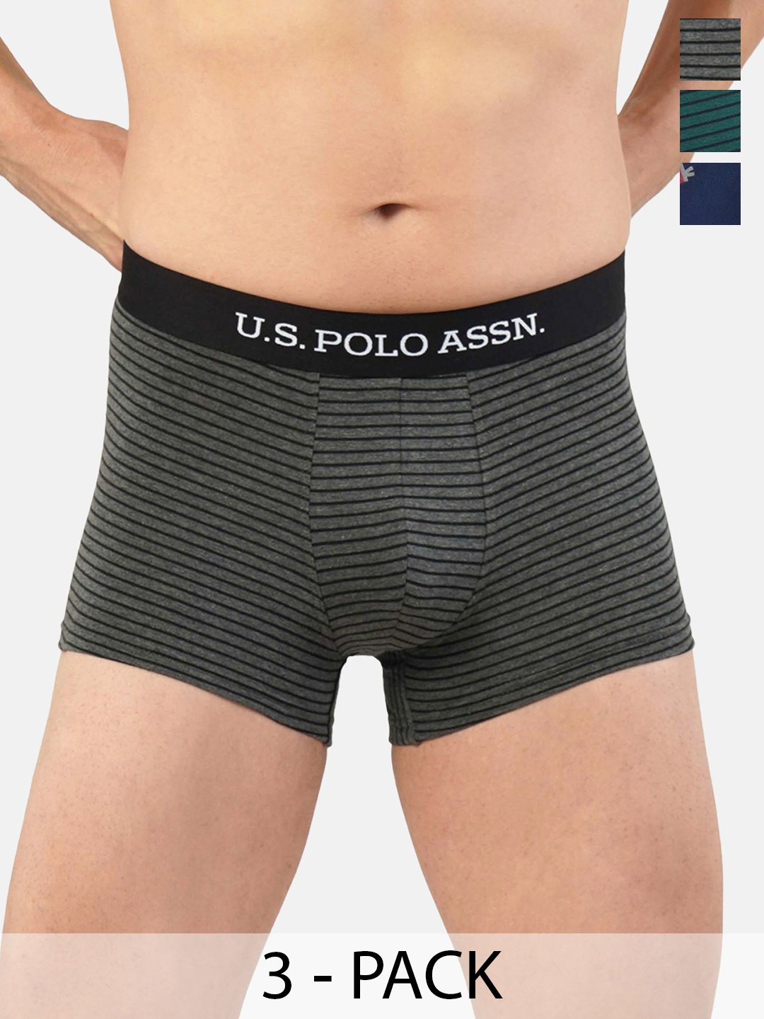 

U.S. Polo Assn. Pack of 3 Trunks 20416330-1-21275906-1, Grey