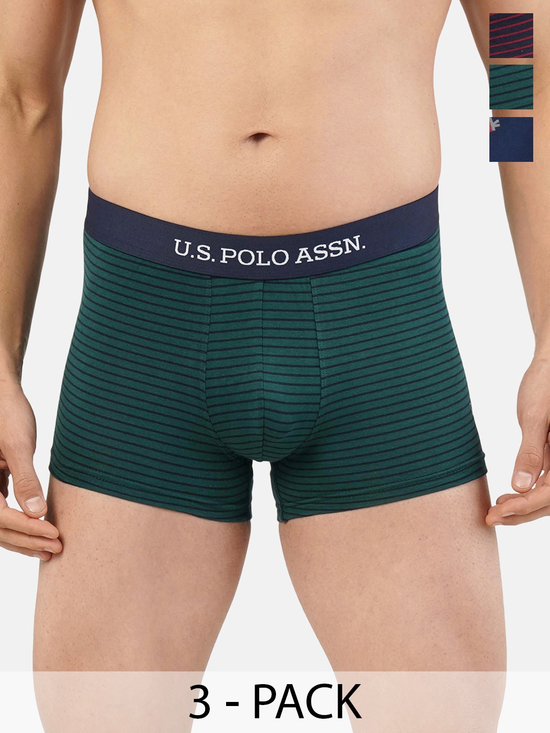 

U.S. Polo Assn. Pack of 3 Trunks 20416330-1-21275916-1, Green