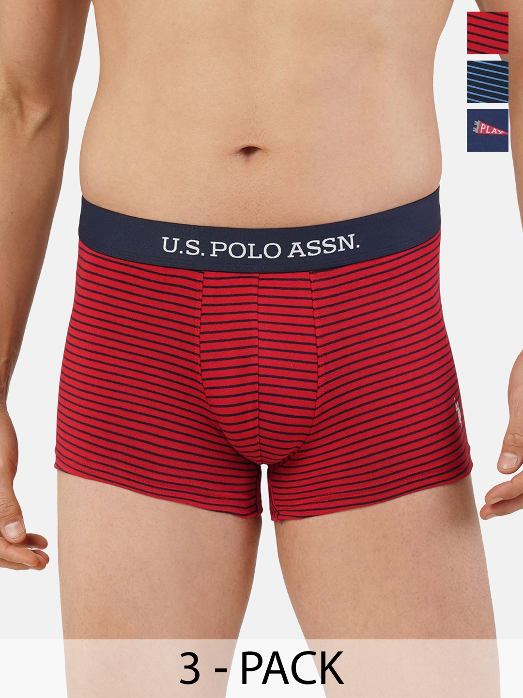 

U.S. Polo Assn. Pack of 3 Trunks 21275922-1-20416330-1, Red