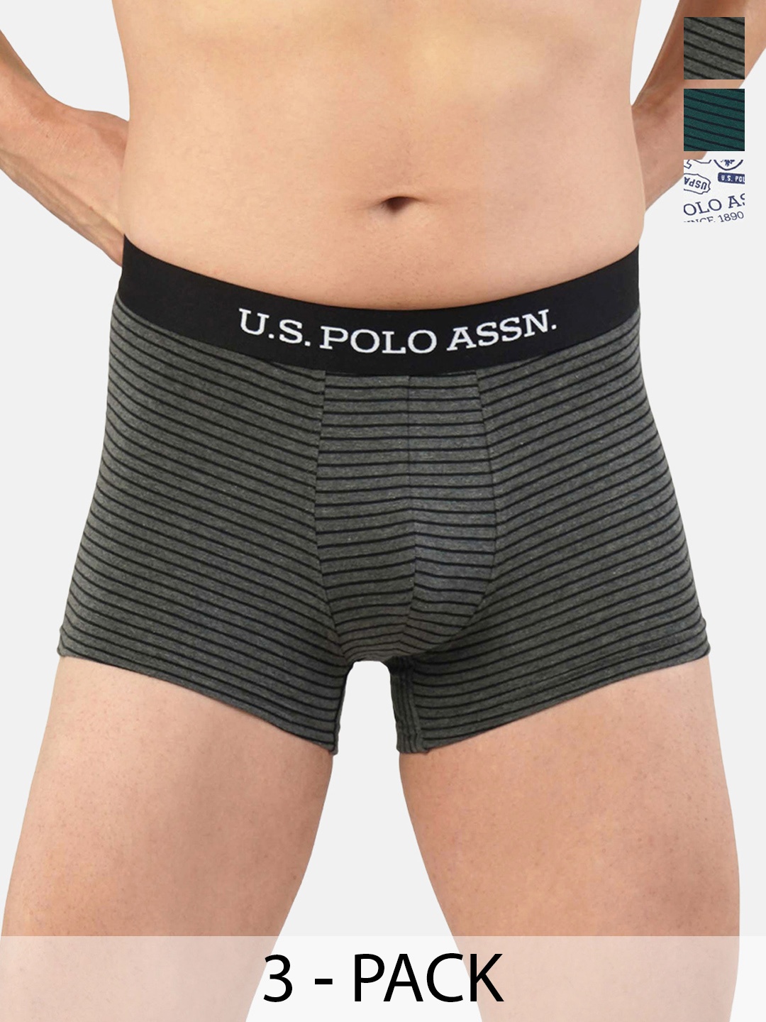 

U.S. Polo Assn. Pack of 3 Trunks 21275906-1-20416334-1, Grey