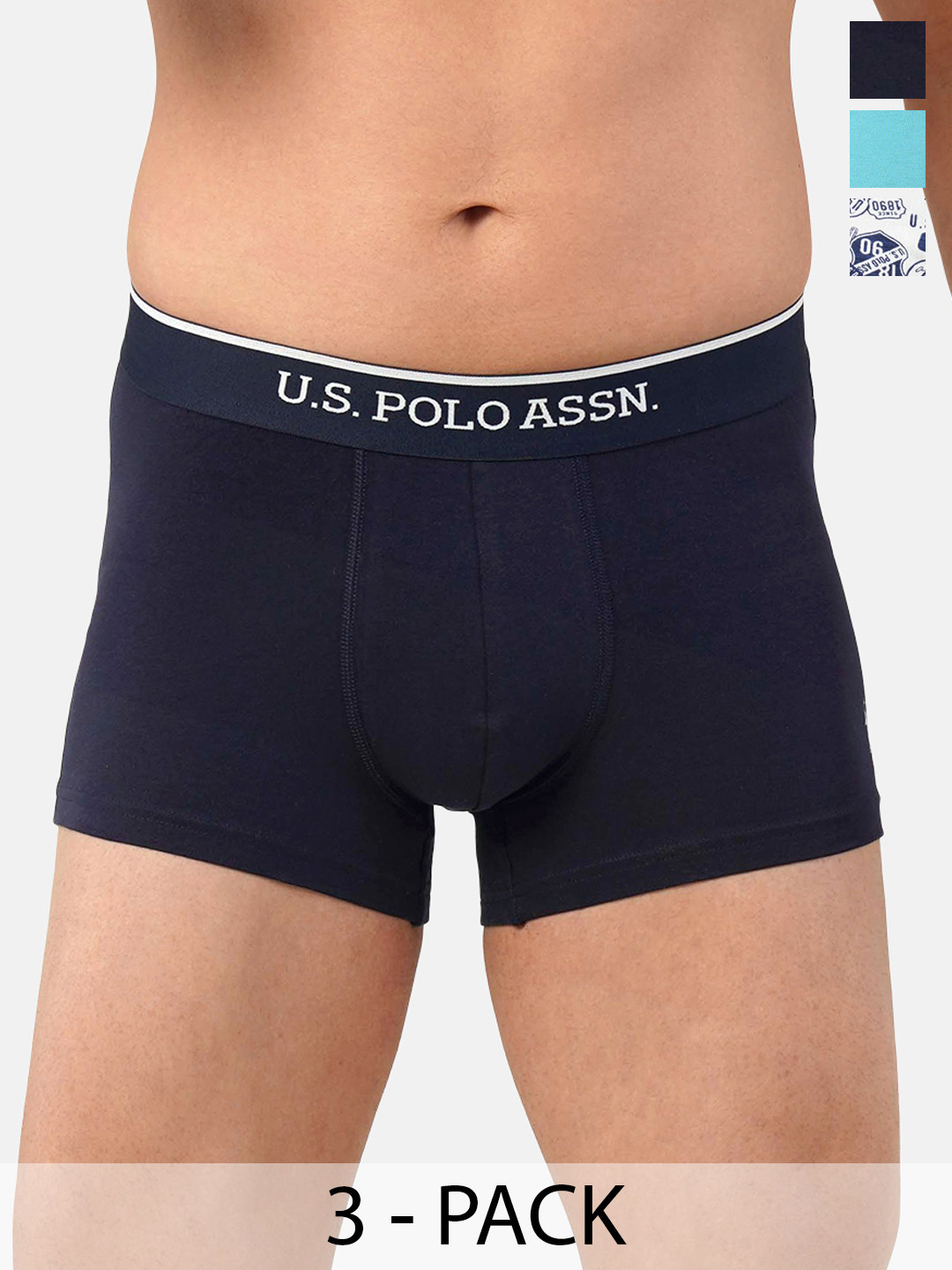 

U.S. Polo Assn. Pack of 3 Trunks 21275912-1-20416334-1, Navy blue