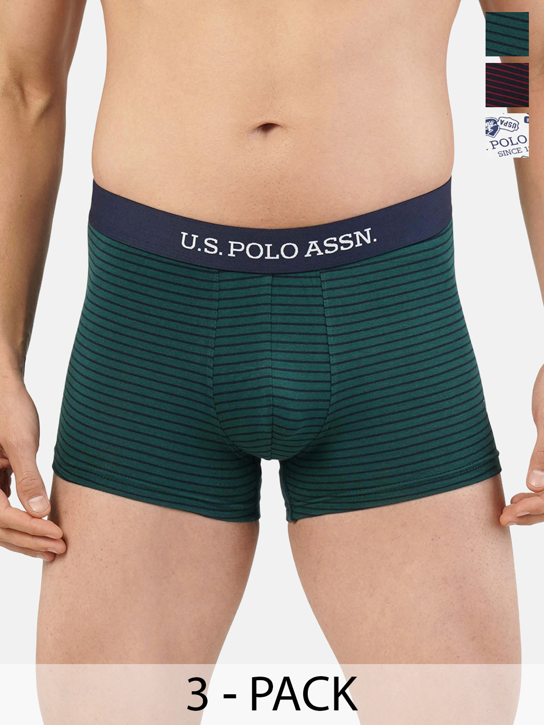 

U.S. Polo Assn. Pack of 3 Trunks 20416334-1-21275916-1, Green