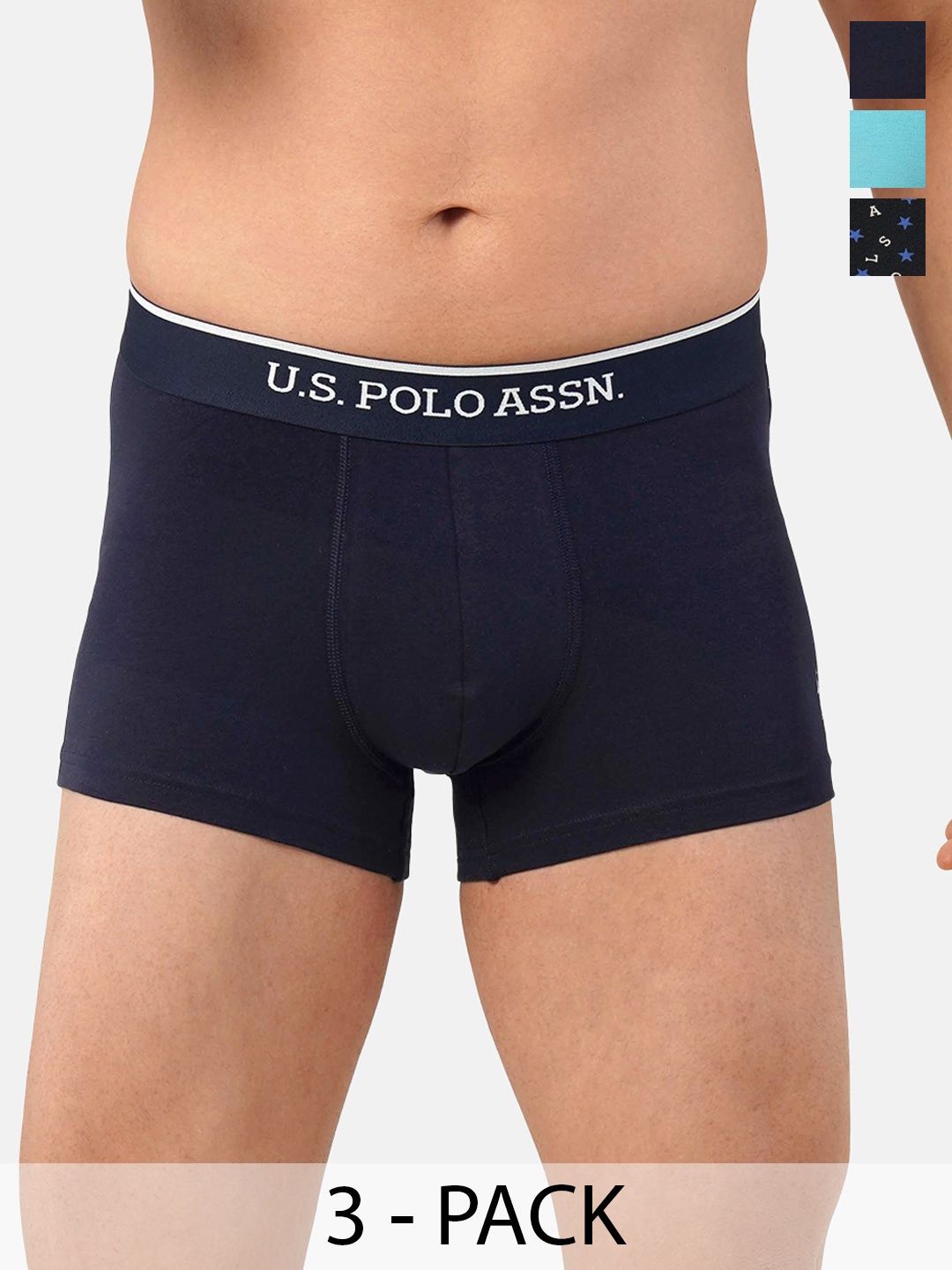 

U.S. Polo Assn. Pack of 3 Trunks 21275912-1-20416336-1, Navy blue