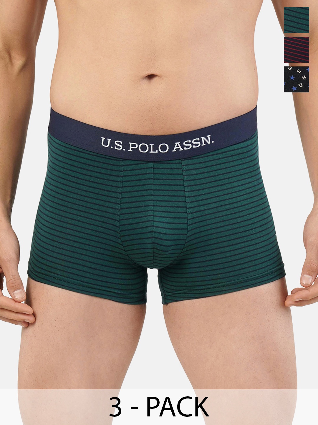 

U.S. Polo Assn. Pack of 3 Trunks 20416336-1-21275916-1, Green