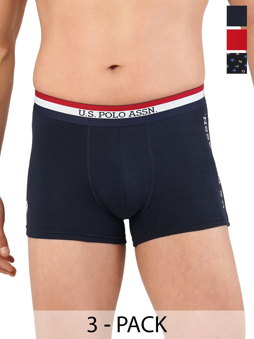 

U.S. Polo Assn. Pack of 3 Trunks 21275920-1-20416336-1, Navy blue