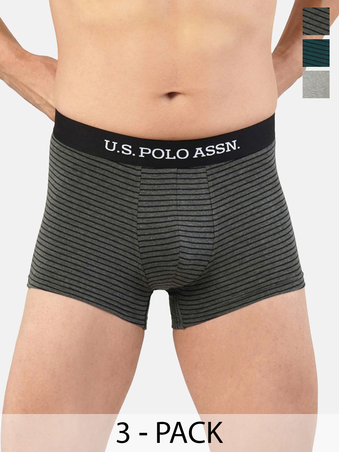 

U.S. Polo Assn. Pack of 3 Trunks 21275906-1-20649930-1, Grey