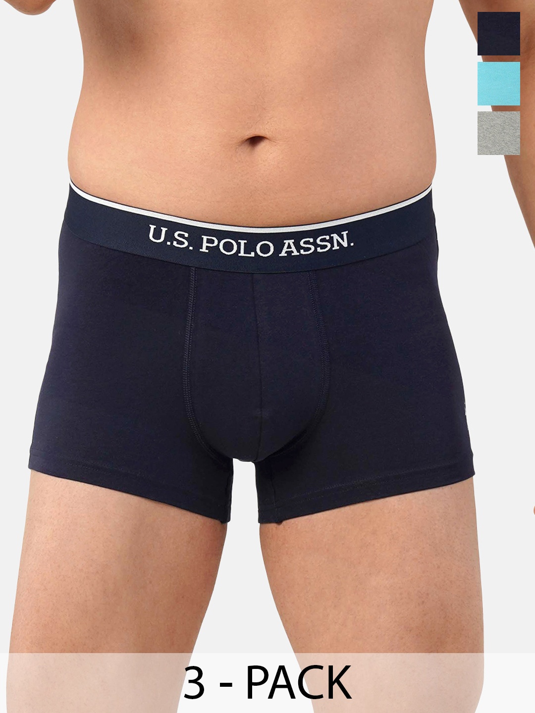 

U.S. Polo Assn. Pack of 3 Trunks 20649930-1-21275912-1, Navy blue