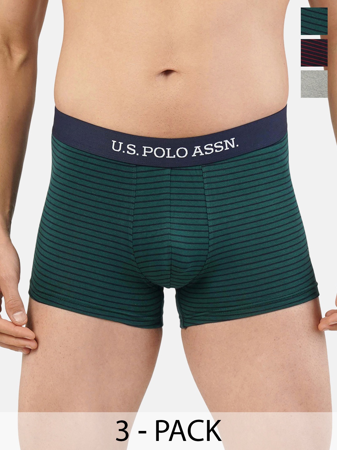 

U.S. Polo Assn. Pack of 3 Trunks 20649930-1-21275916-1, Green