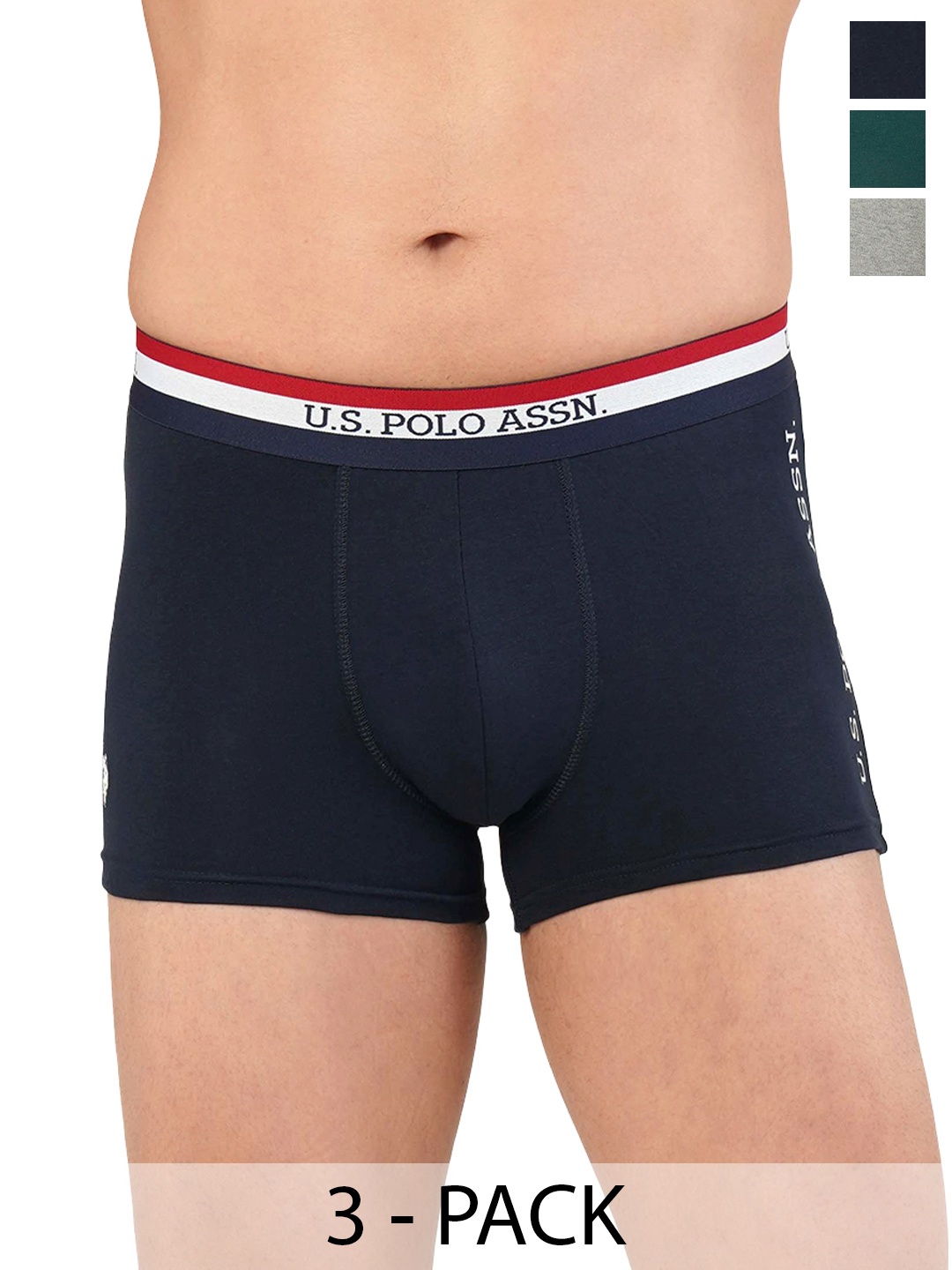 

U.S. Polo Assn. Pack of 3 Trunks 20649930-1-21275936-1, Navy blue