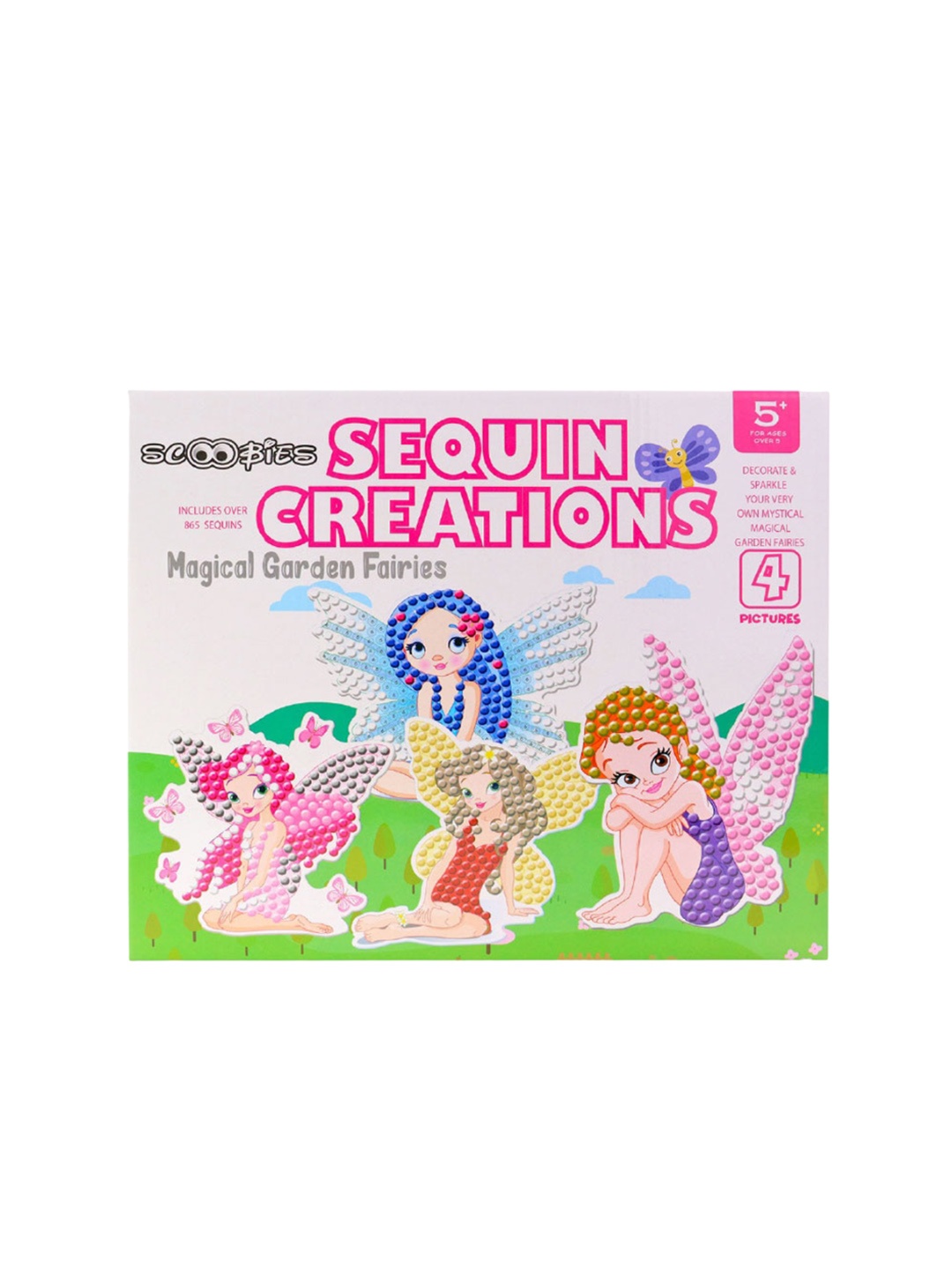 

SCOOBIES Kids Sequin Creations Magical Faires, Pink