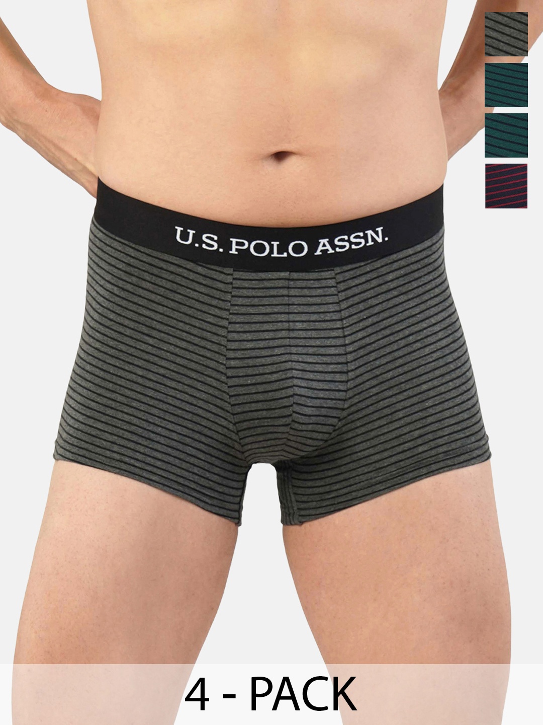 

U.S. Polo Assn. Pack of 4 Trunks 21275906-1-21275916-1, Grey