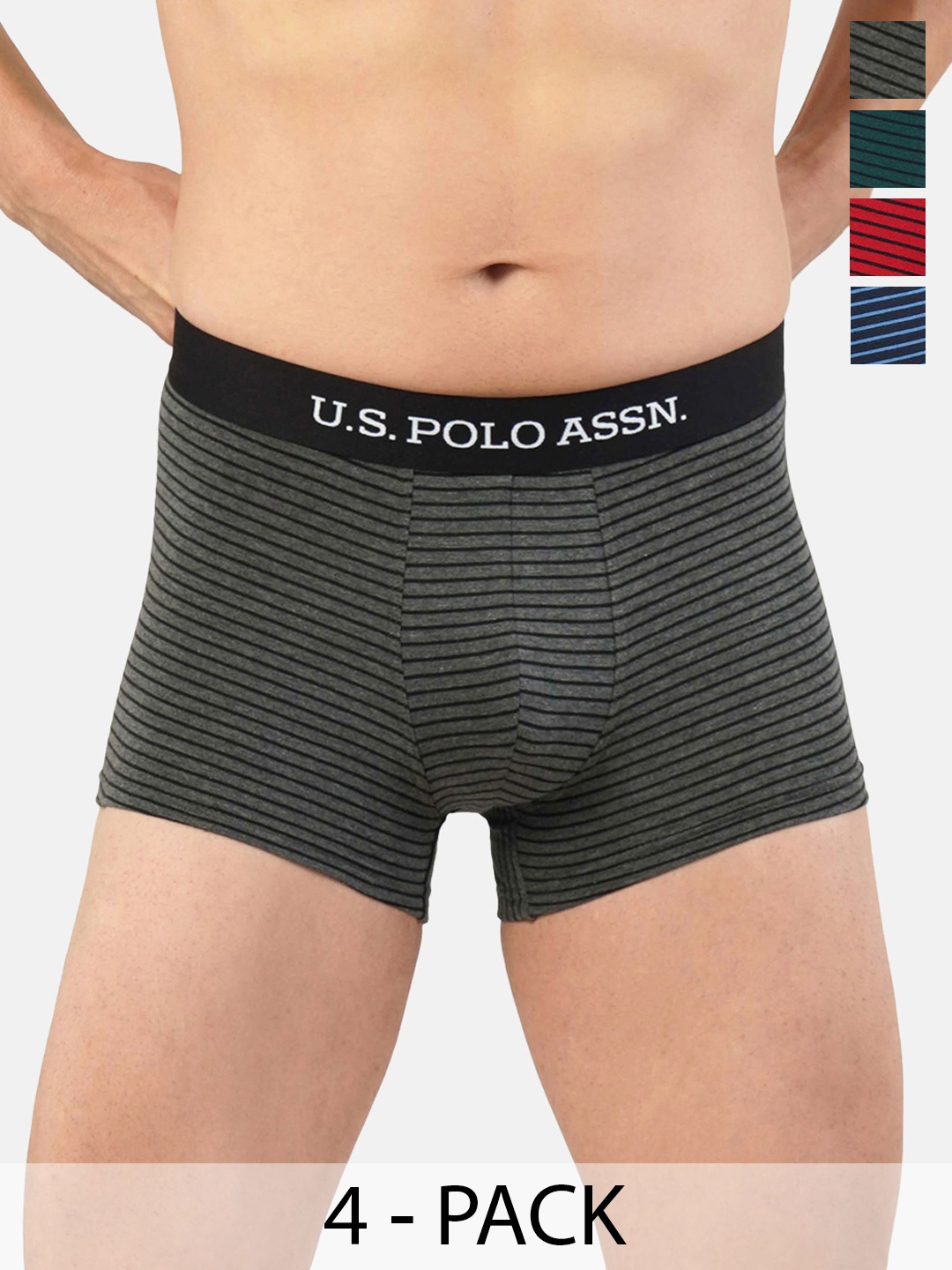 

U.S. Polo Assn. Pack of 4 Trunks 21275922-1-21275906-1, Grey