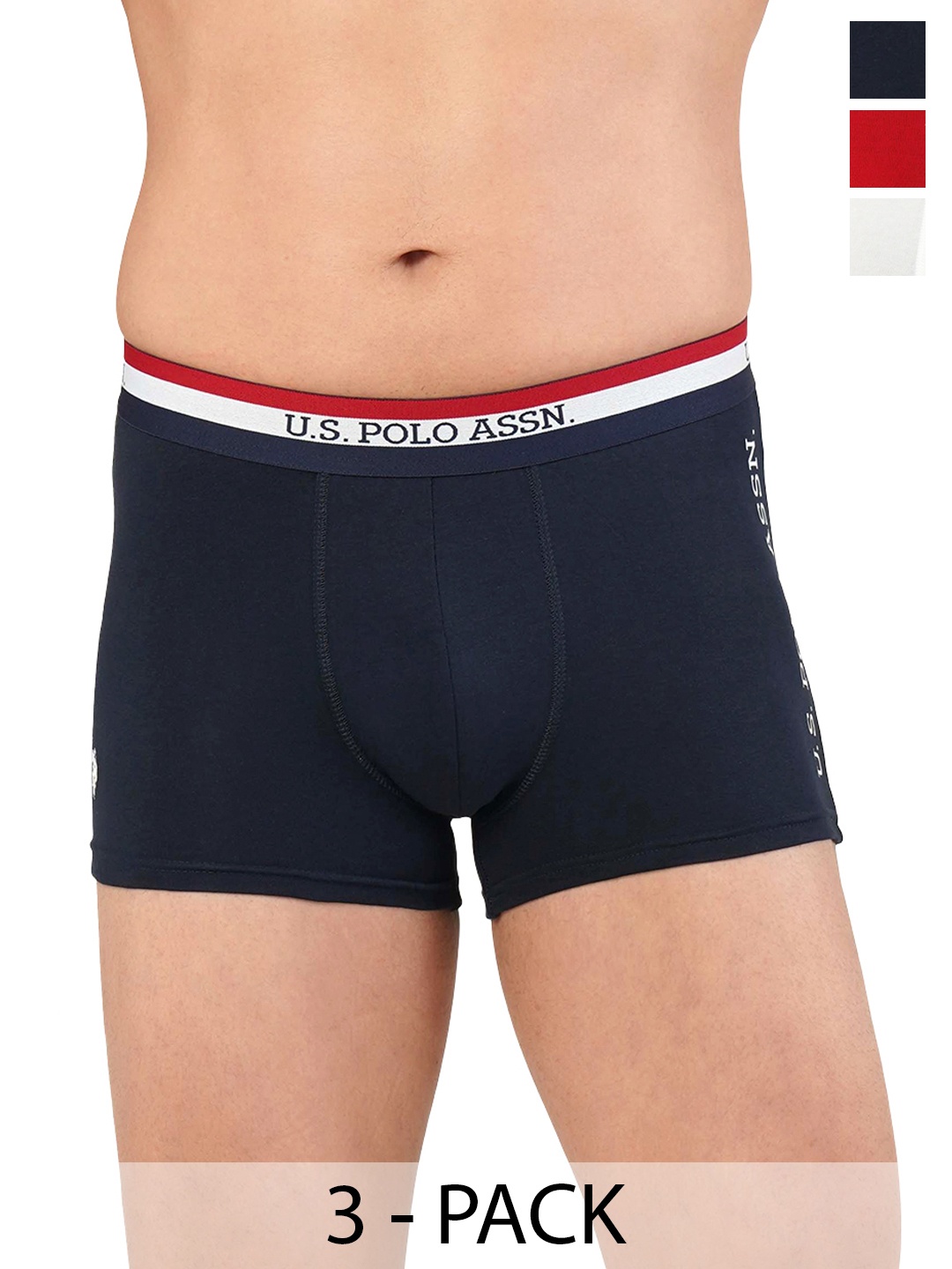 

U.S. Polo Assn. Pack of 3 Trunks 21275920-1-21275908-1, Navy blue