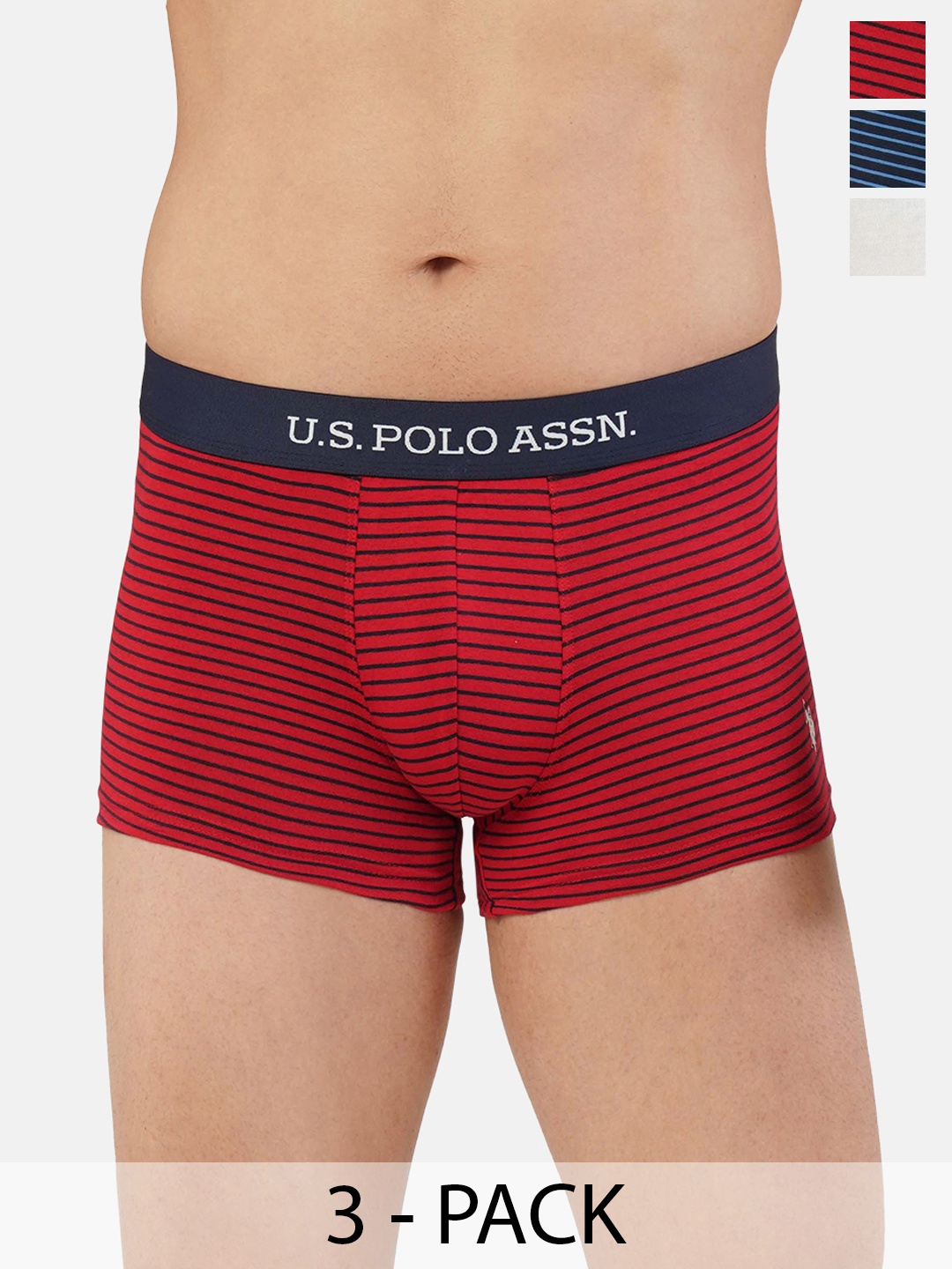 

U.S. Polo Assn. Pack of 3 Trunks 21275908-1-21275922-1, Red
