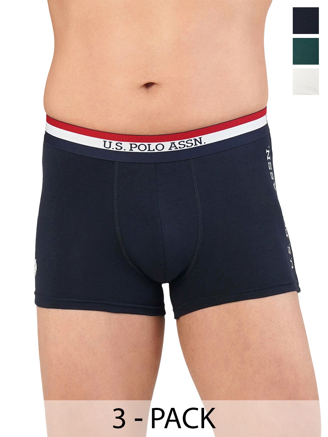 

U.S. Polo Assn. Pack of 3 Trunks 21275908-1-21275936-1, Navy blue