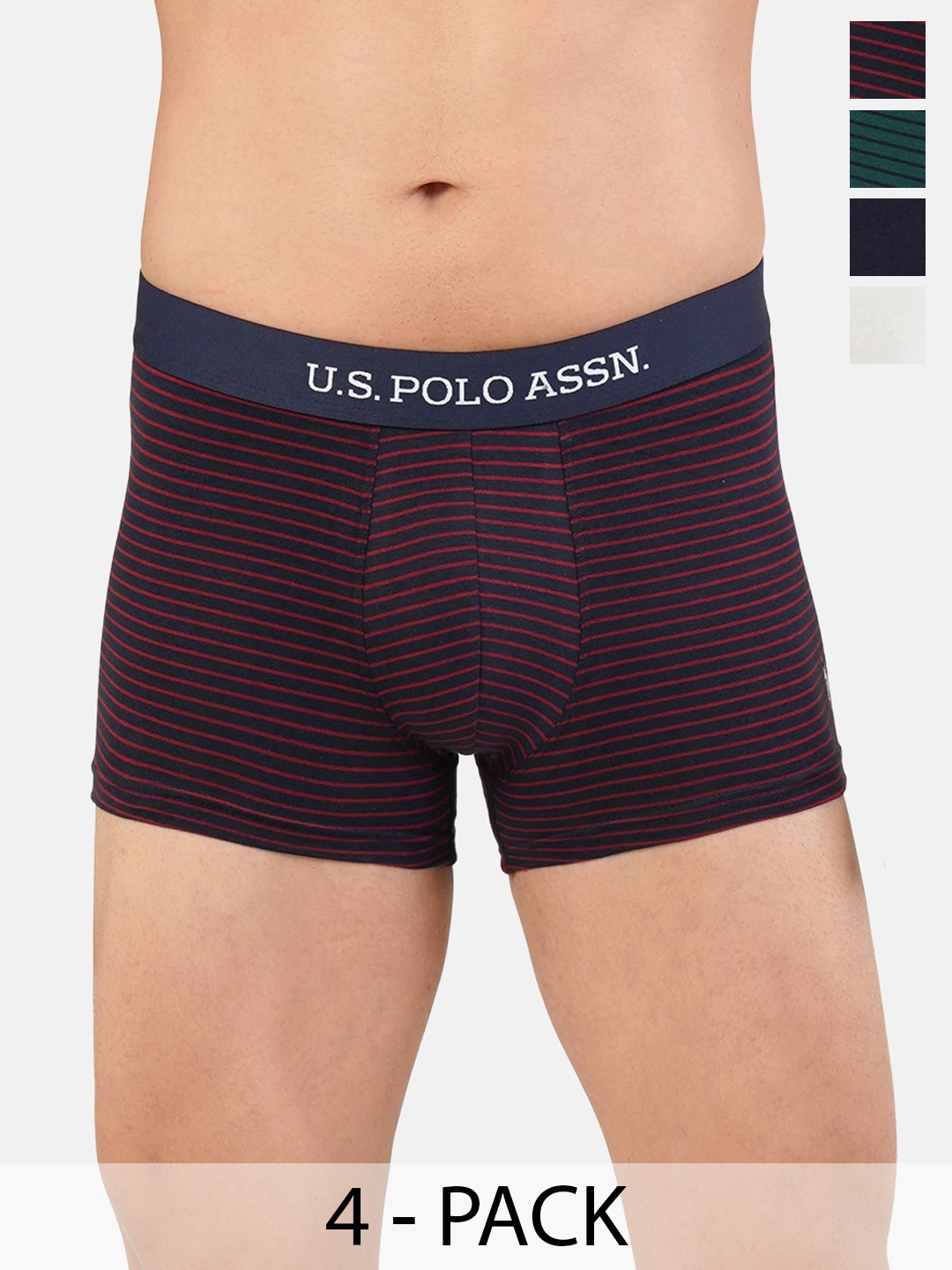 

U.S. Polo Assn. Pack of 4 Trunks 21275916-1-21275914-1, Green