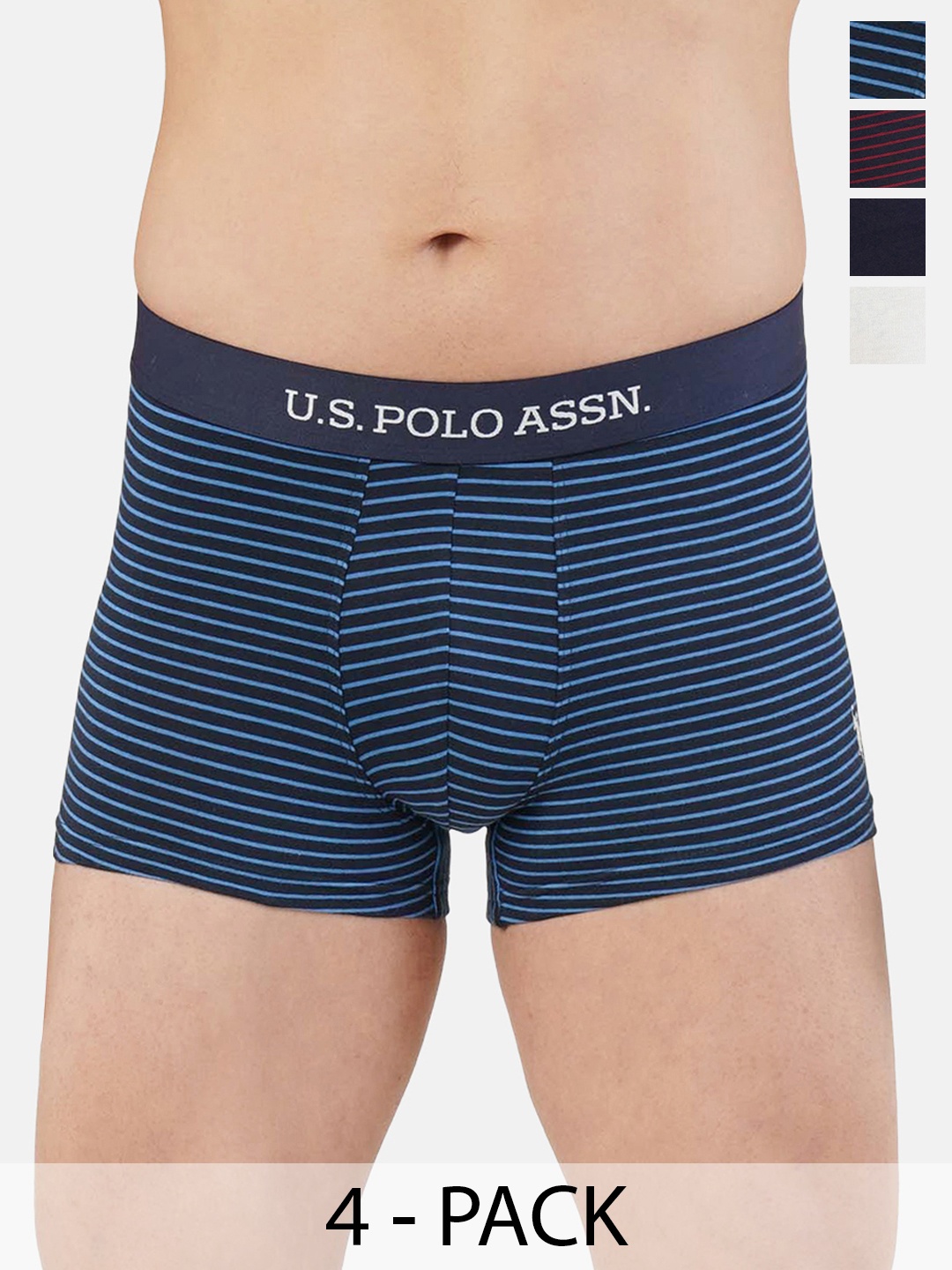 

U.S. Polo Assn. Pack of 4 Trunks 21275938-1-21275914-1, Navy blue