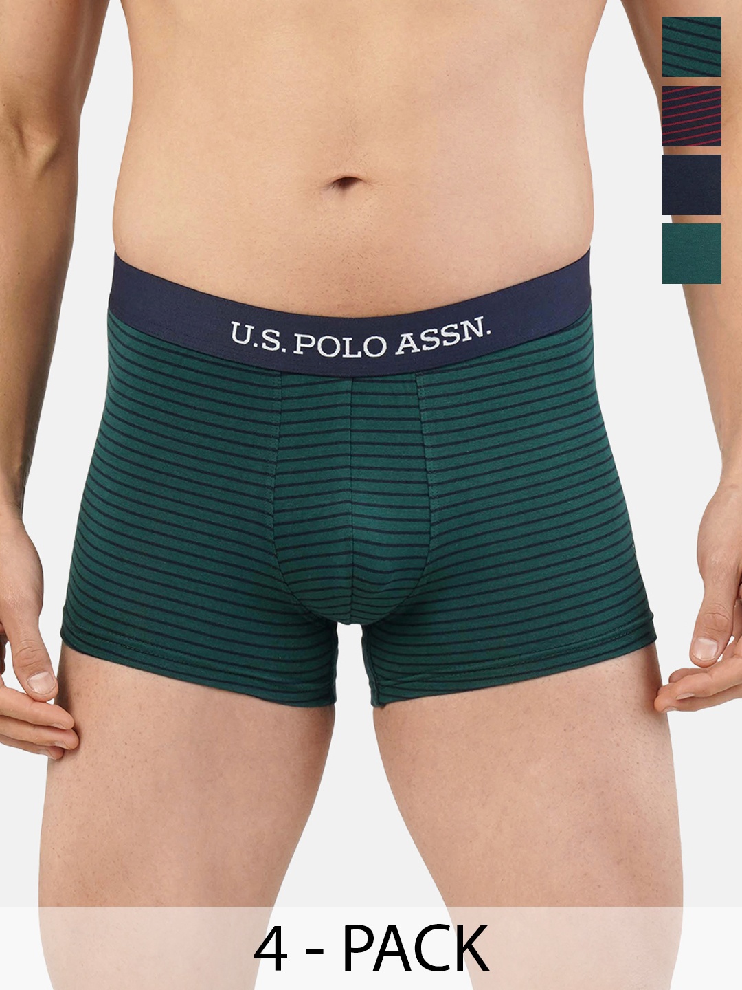 

U.S. Polo Assn. Pack of 4 Trunks 21275936-1-21275916-1, Green