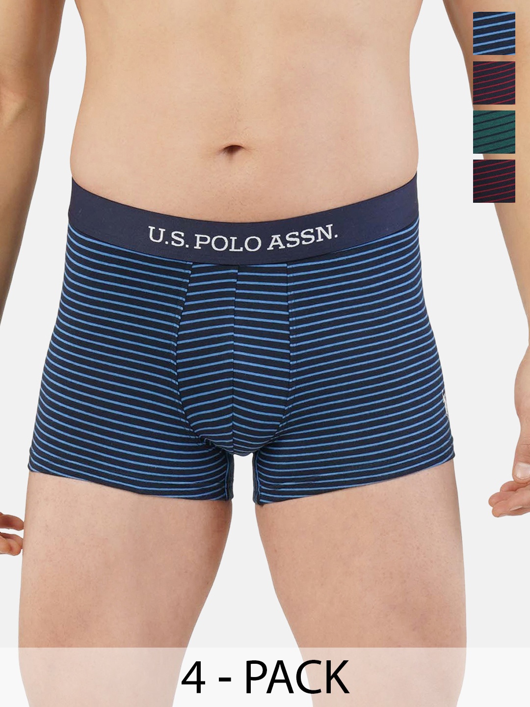 

U.S. Polo Assn. Pack of 4 Trunks 21275916-1-21275938-1, Navy blue