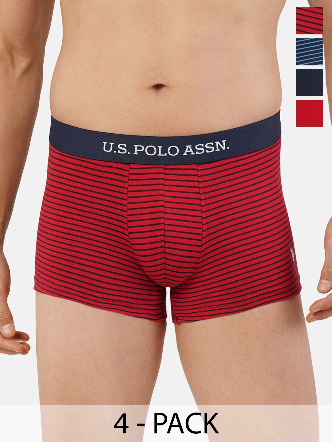 

U.S. Polo Assn. Pack of 4 Trunks 21275920-1-21275922-1, Red