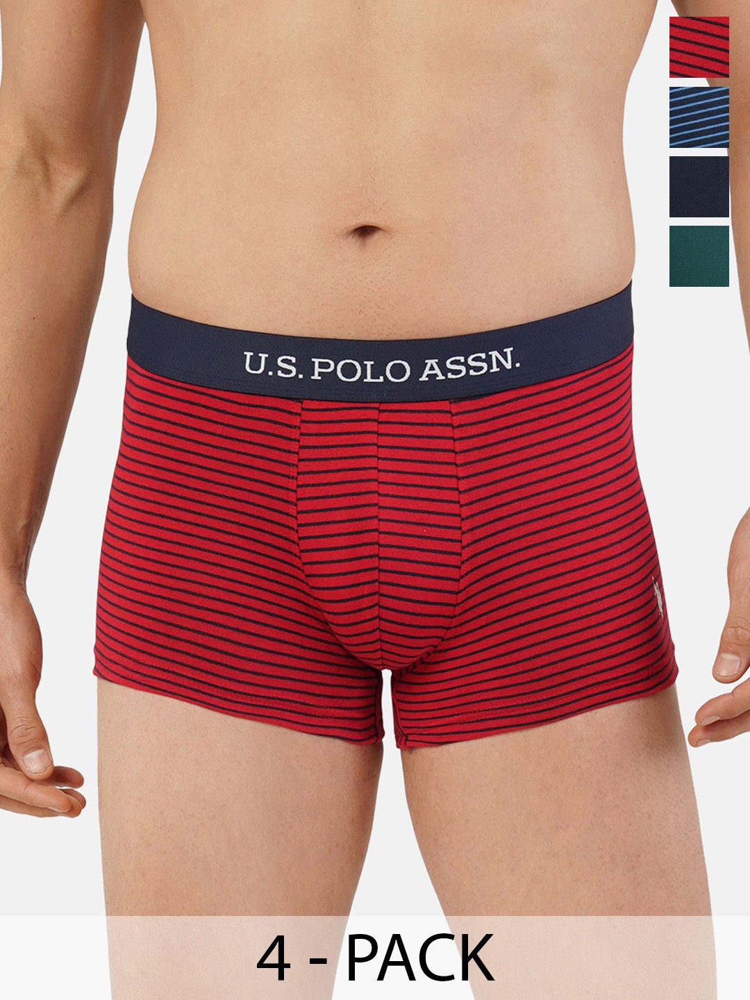 

U.S. Polo Assn. Pack of 4 Trunks 21275936-1-21275922-1, Red