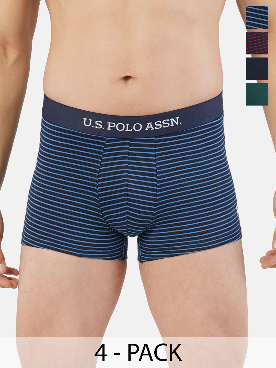 

U.S. Polo Assn. Pack of 4 Trunks 21275936-1-21275938-1, Navy blue