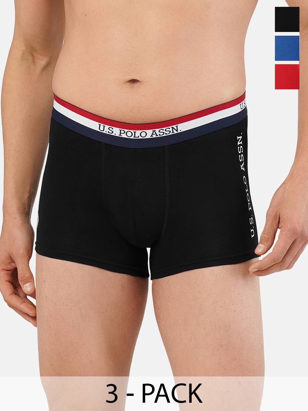 

U.S. Polo Assn. Pack of 3 Trunks 21275944-1-21275946-1, Black