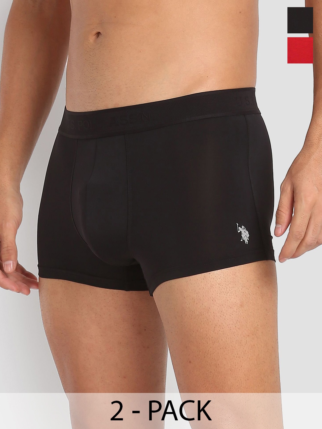 

U.S. Polo Assn. Pack Of 2 Outer Elastic Trunk 21275946-1-23011962-1, Black