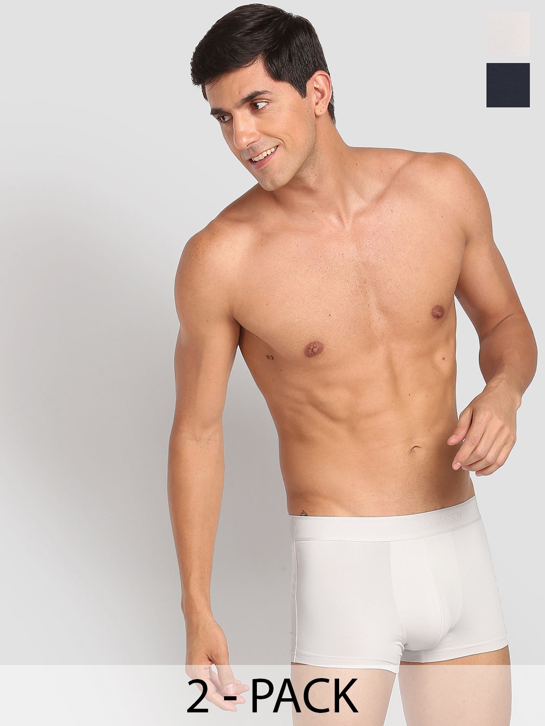 

U.S. Polo Assn. Pack Of 2 Outer Elastic Trunk 23011964-1-23749112-1, White
