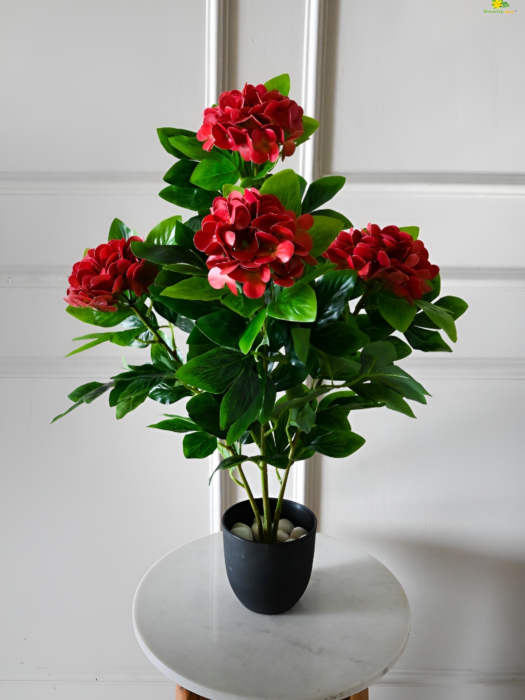 

Blooming Floret Green & Red Artificial Plant With Pot