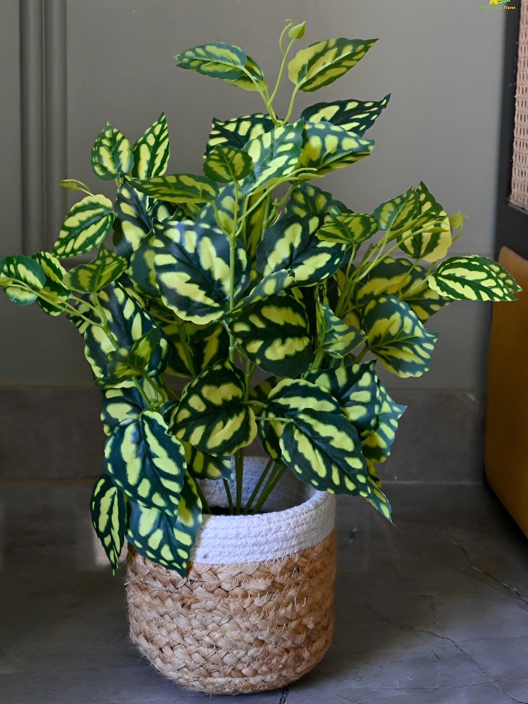

Blooming Floret Green Artificial Plant With Pot