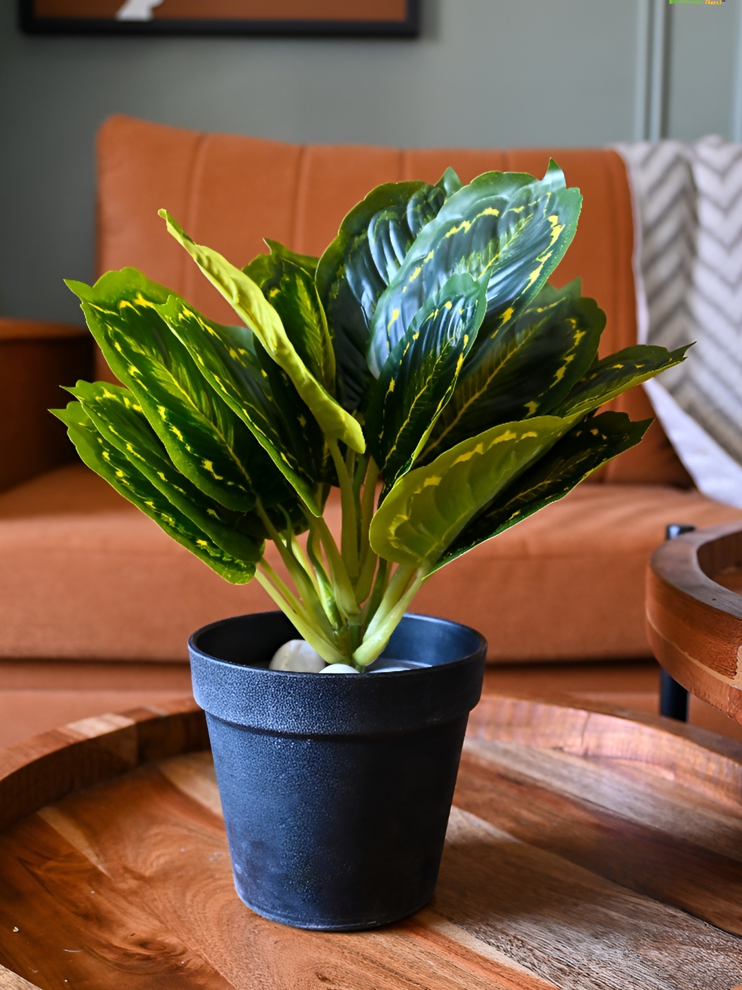 

Blooming Floret Green Artificial Plant With Pot