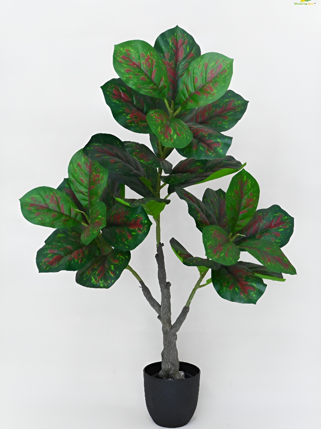 

Blooming Floret Green & Red Artificial Plant With Pot