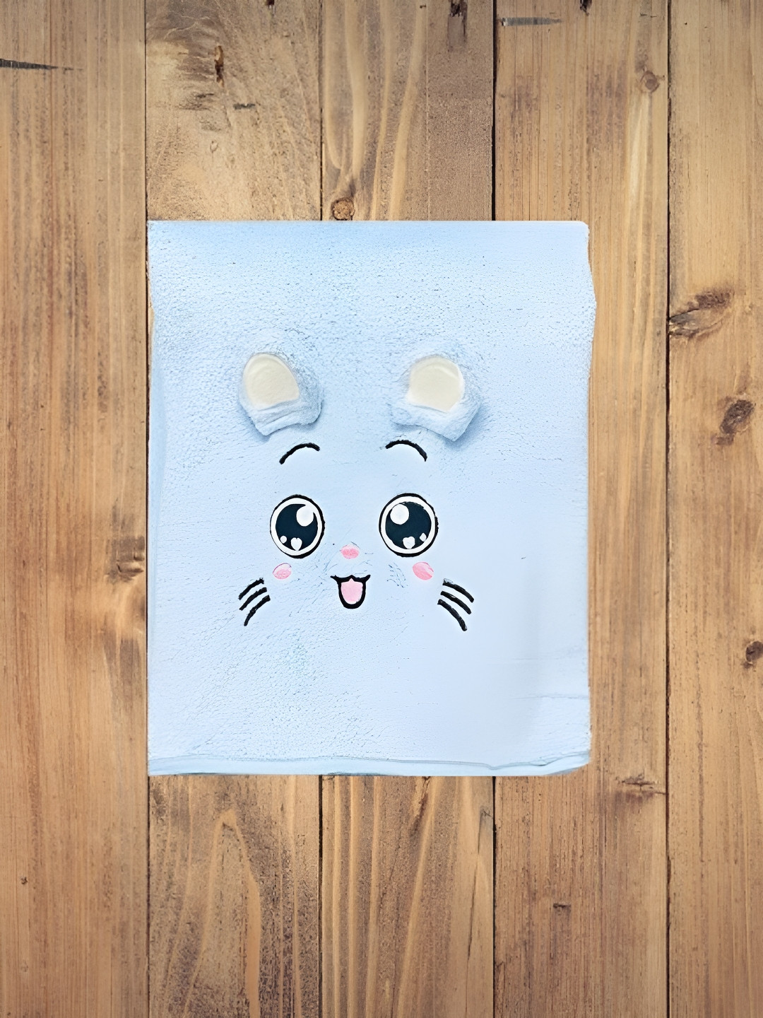 

Butterthief Blue & Black Printed Cotton 210 GSM Bath Towel