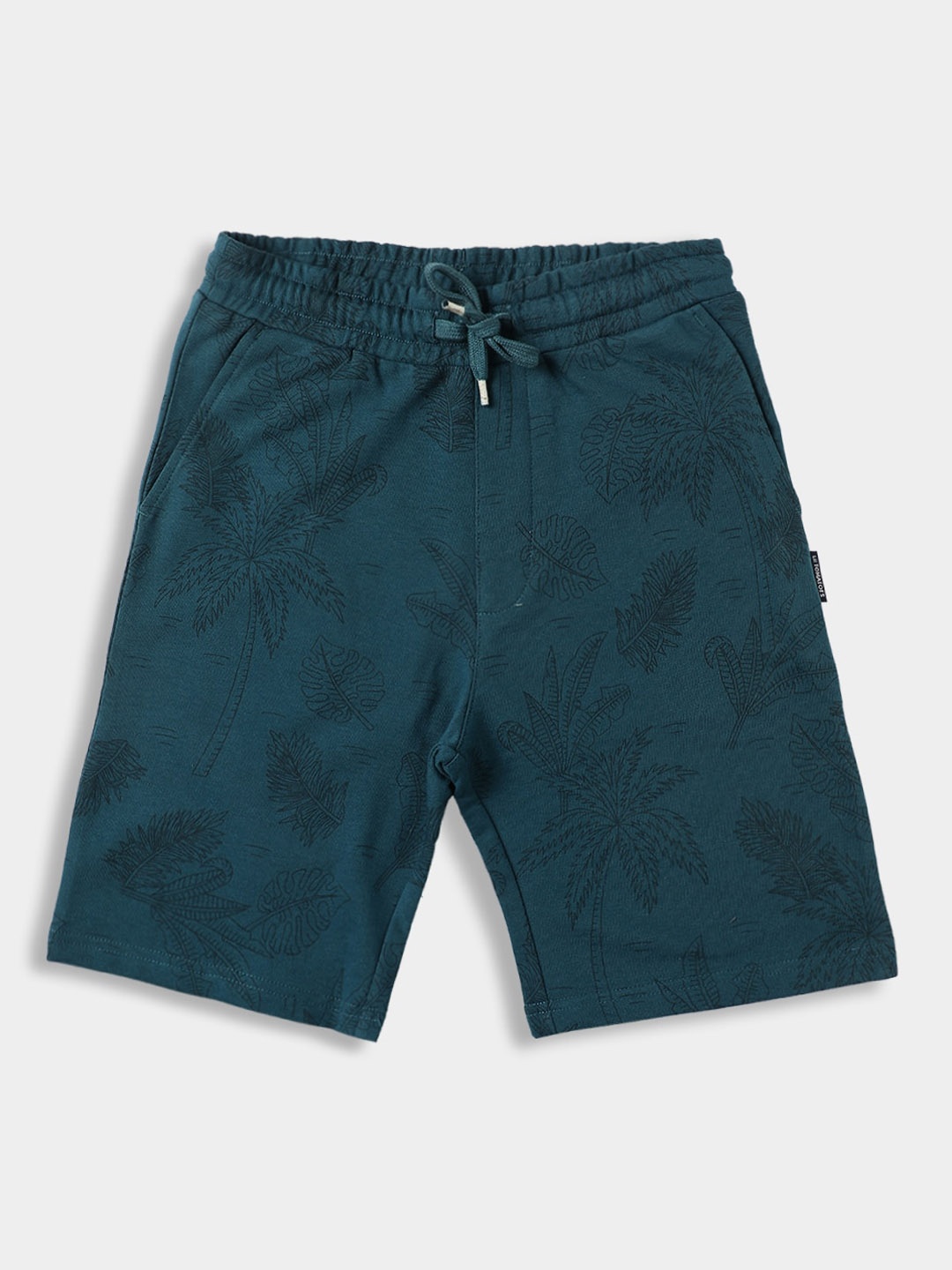 

Lil Tomatoes Boys Tropical Printed Shorts, Teal