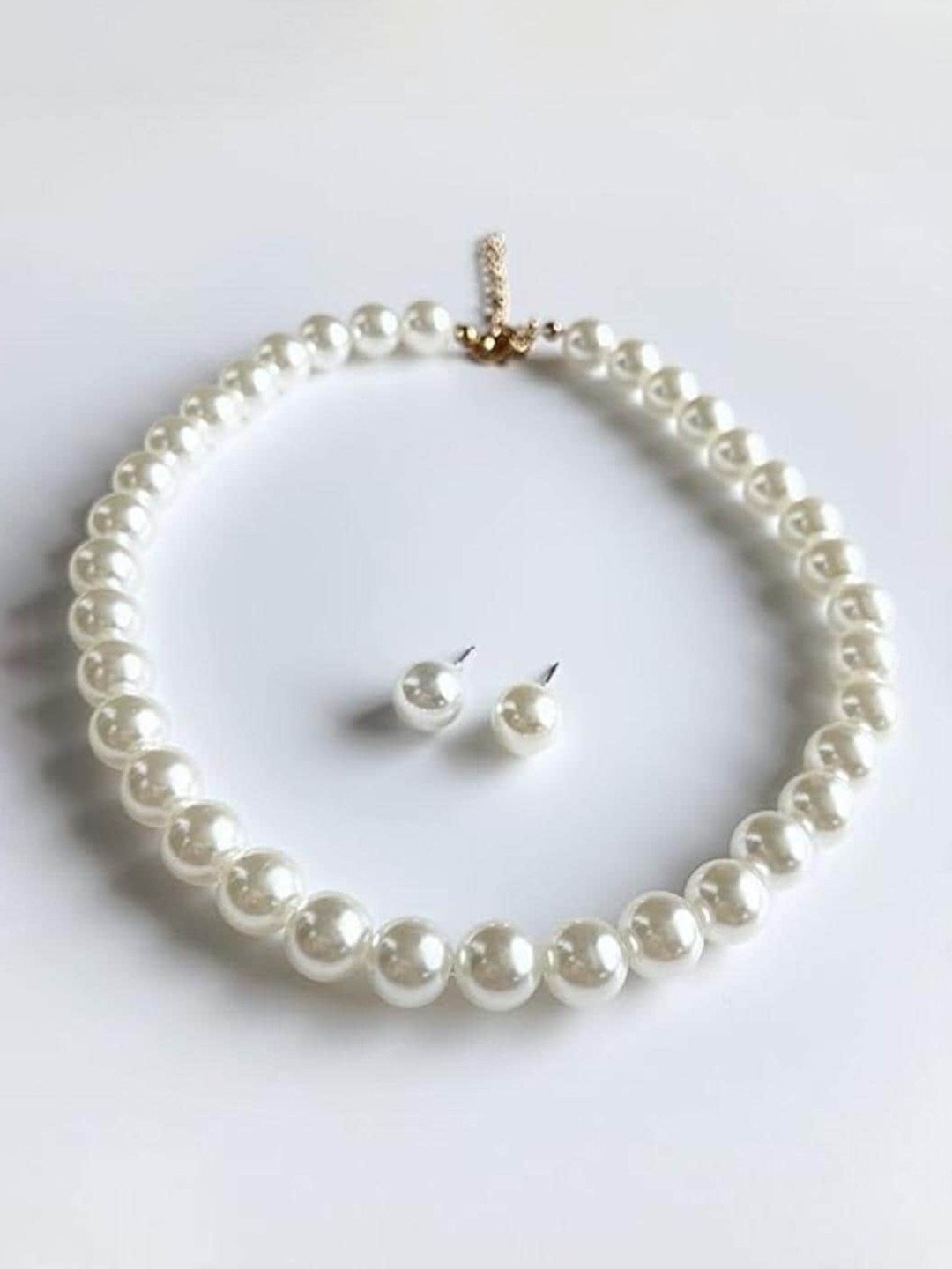 

DN Creation Gold-Plated Faux Pearl Jewellery Set