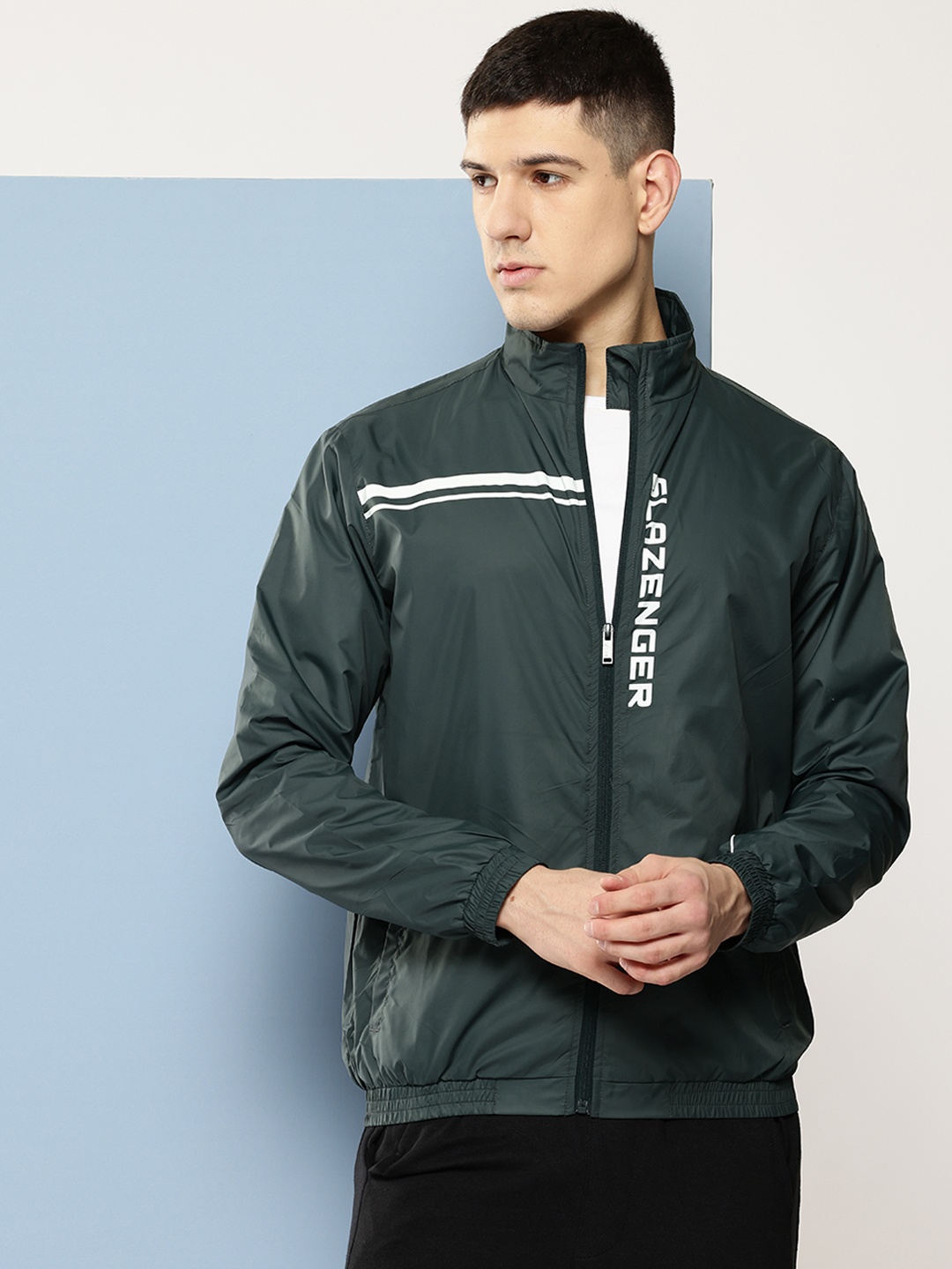 

Slazenger Printed Ultra-Dry Athleisure Jacket, Green