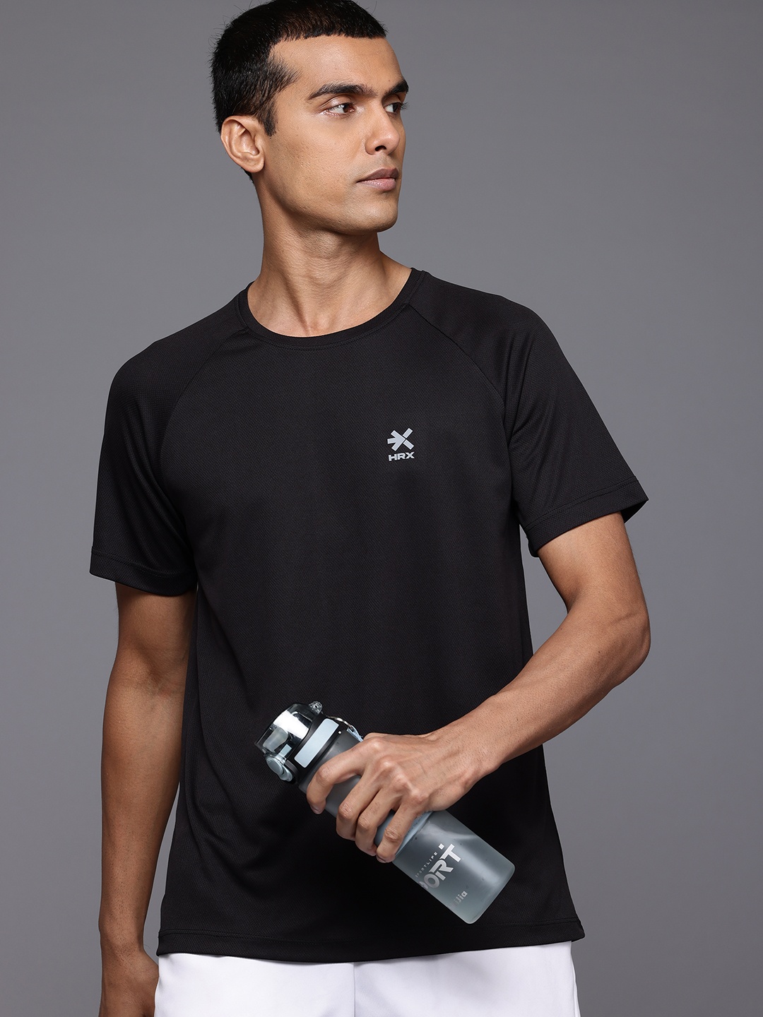 

HRX by Hrithik Roshan Running Rapid Dry T-shirt, Black
