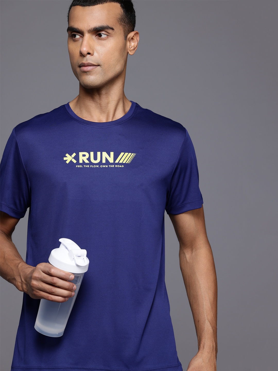 

HRX by Hrithik Roshan Rapid-Dry Runnning T-shirt, Navy blue