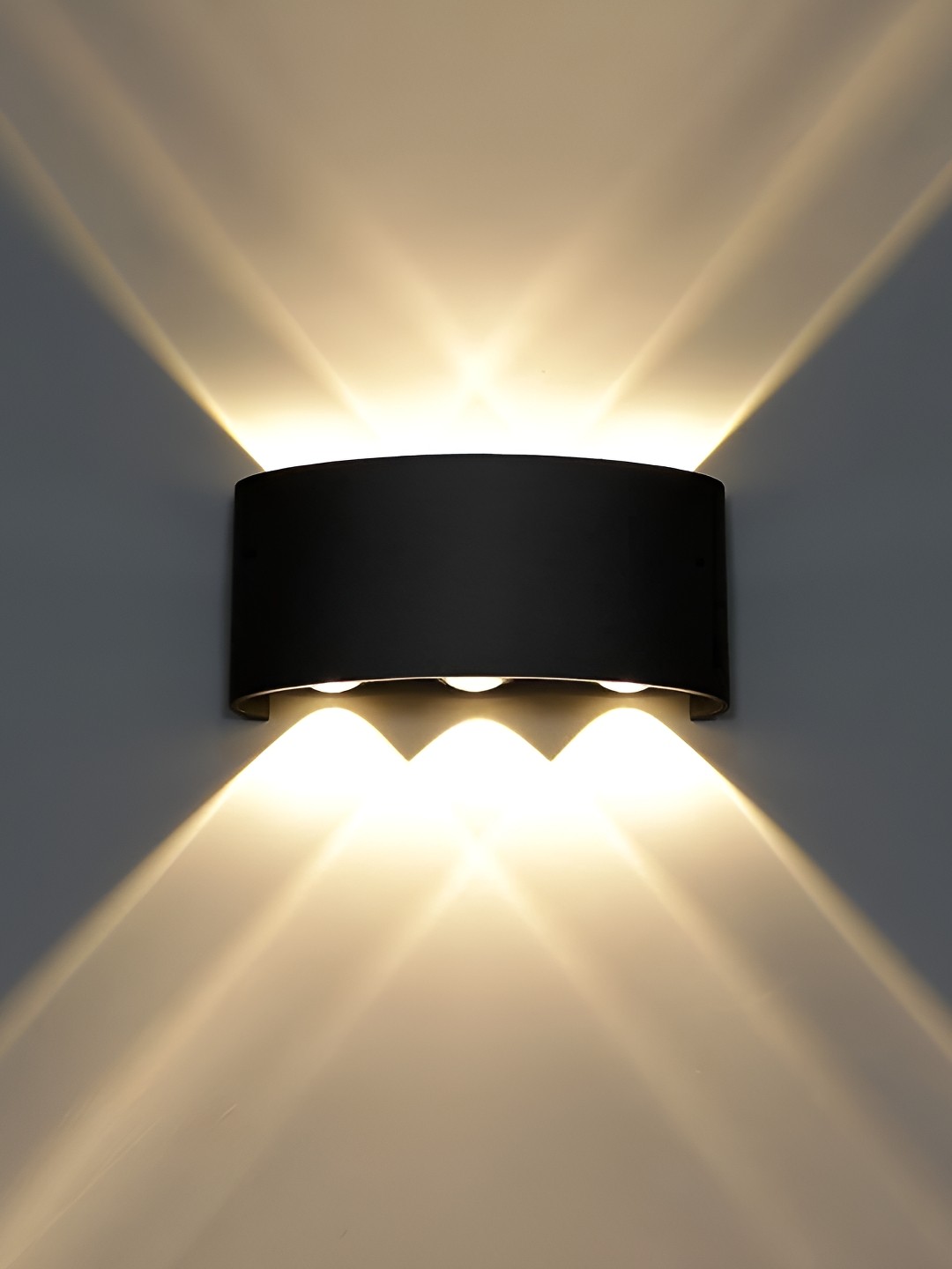 

ADWAIT Black & Yellow Glass Contemporary Rectangle Shaped Wall Lamp