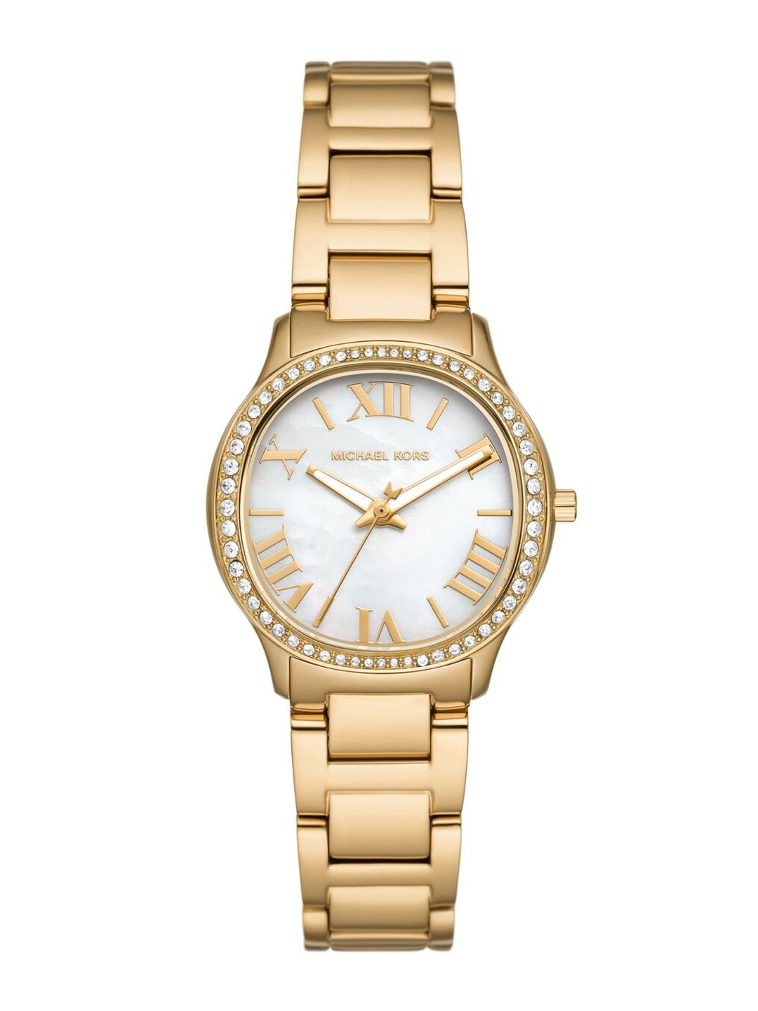 

Michael Kors Stainless Steel Bracelet Style Straps Analogue Watch MK4822, Gold