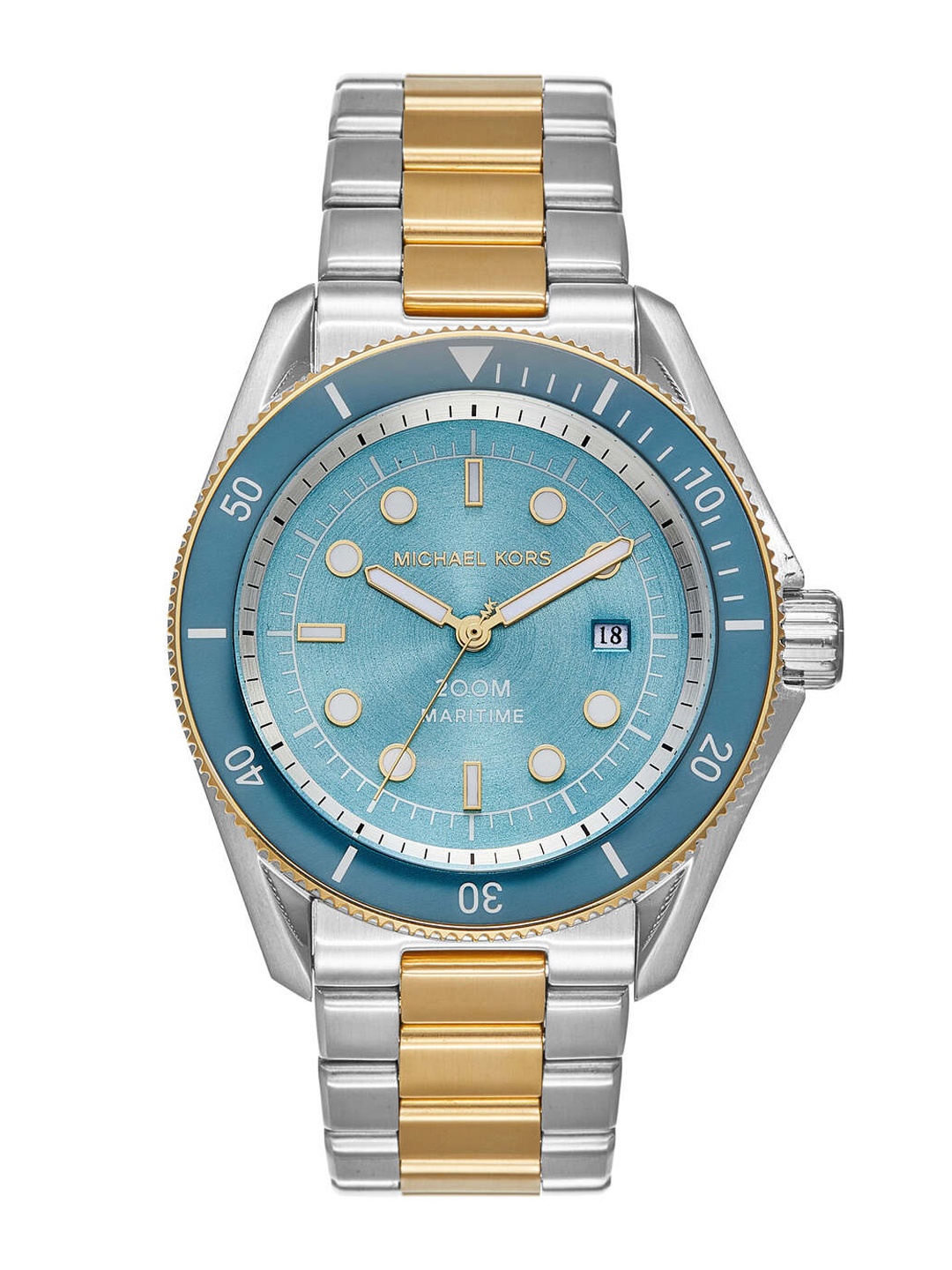 

Michael Kors Maritime Men Embellished Dial & Stainless Steel Analogue Watch MK9169, Blue