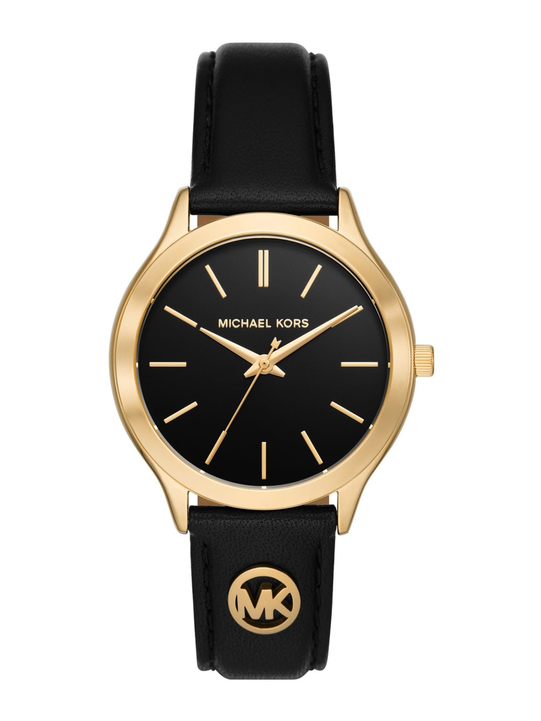 

Michael Kors Women Dial & Leather Straps Analogue Watch MK7482, Black