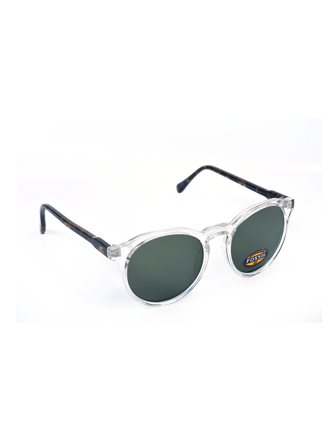 

Fossil Outlook Round Sunglasses with UV Protected Lens 16426952533, Green