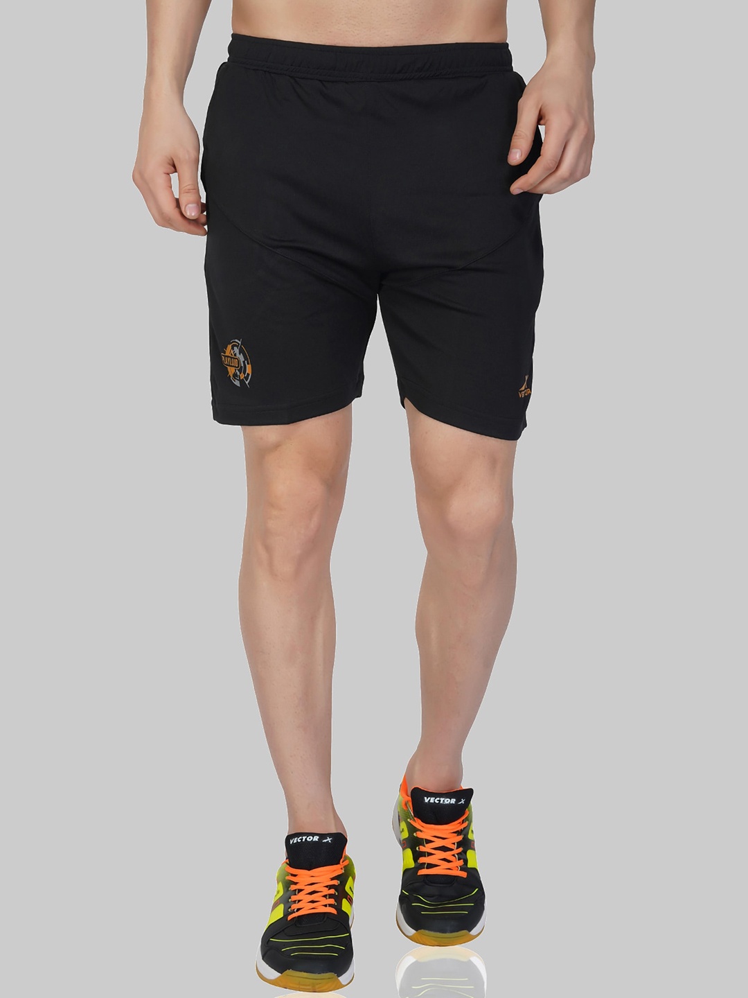

VECTOR X Men Loose Fit Sports Shorts, Black