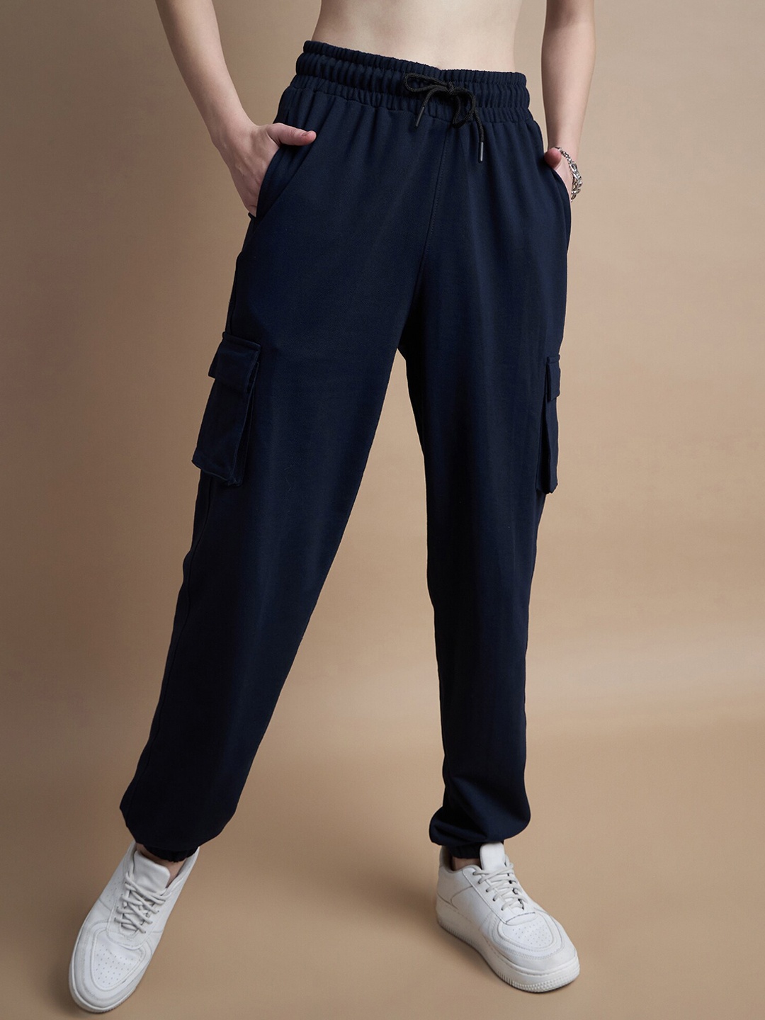 

The Roadster Lifestyle Co. Women Relaxed-Fit Joggers, Navy blue