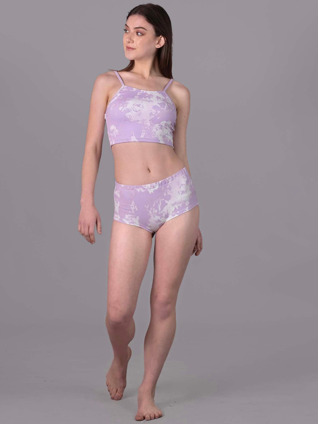 

Keepfit Tie & Dye Swim Set, Lavender